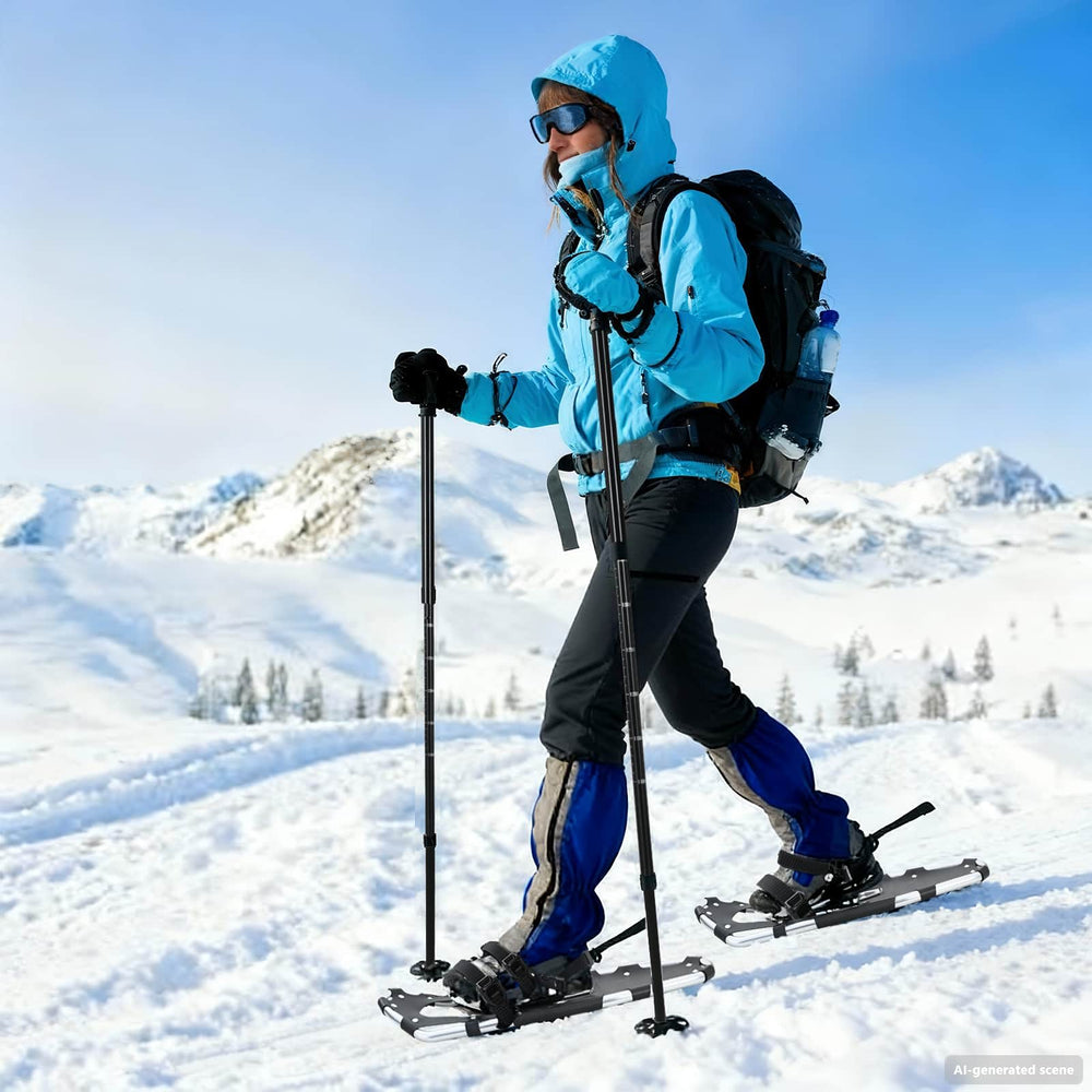 Vidaxl 3 in 1 sneeuwschoenen zilver en zwart 30 inches