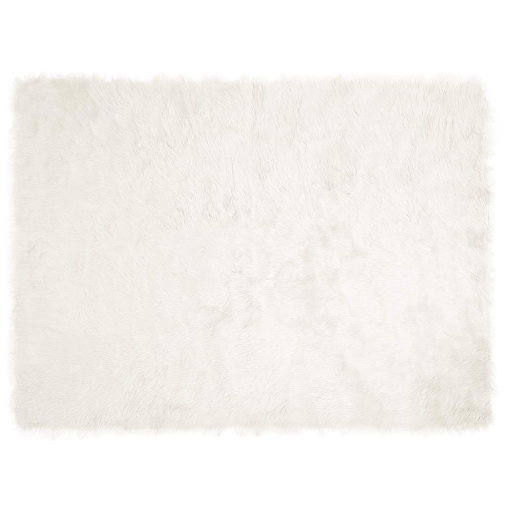 Vidaxl nep schapenvacht tapijt tafalla wit 160 x 230 cm polyester