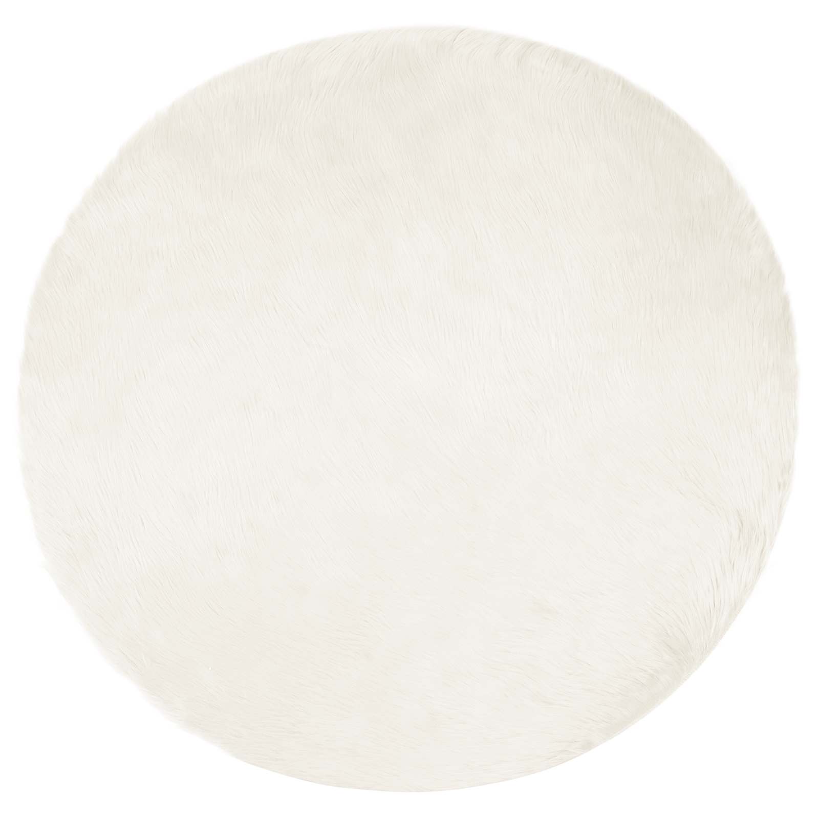 Vidaxl nep schapenvacht tapijt tafalla wit ø 160 cm polyester
