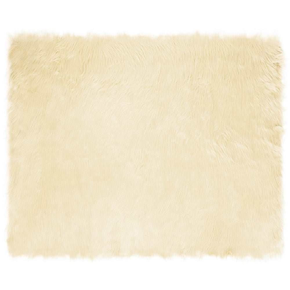 Vidaxl nep schapenvacht tapijt tafalla crème 200 x 280 cm polyester