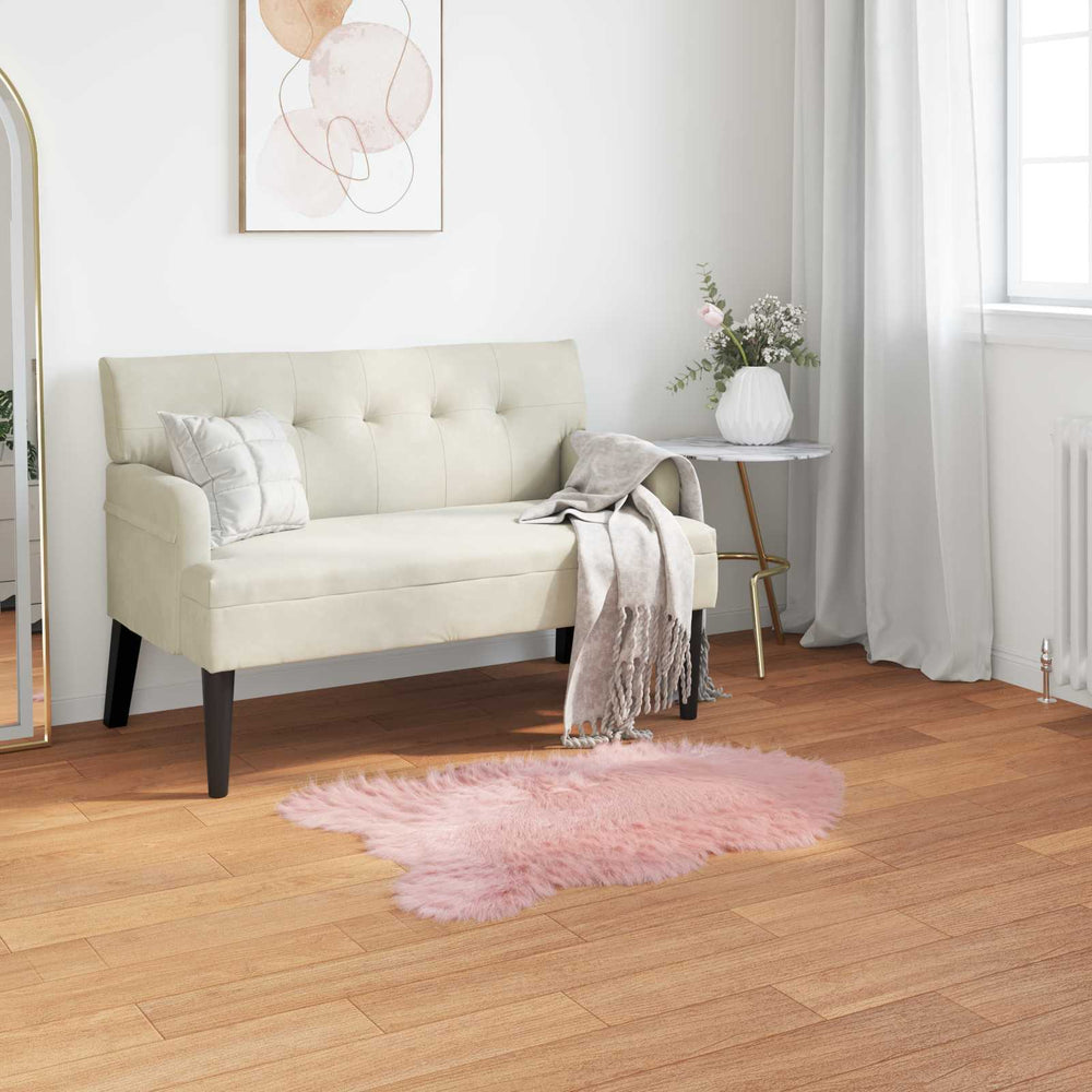 Vidaxl nep schapenvacht tapijt tafalla roze 80 x 120 cm polyester
