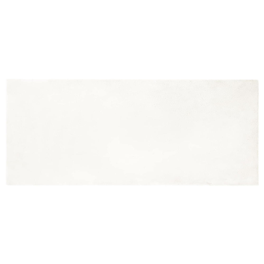 Vidaxl nep konijnenbont tapijt olite crème 80 x 200 cm polyester