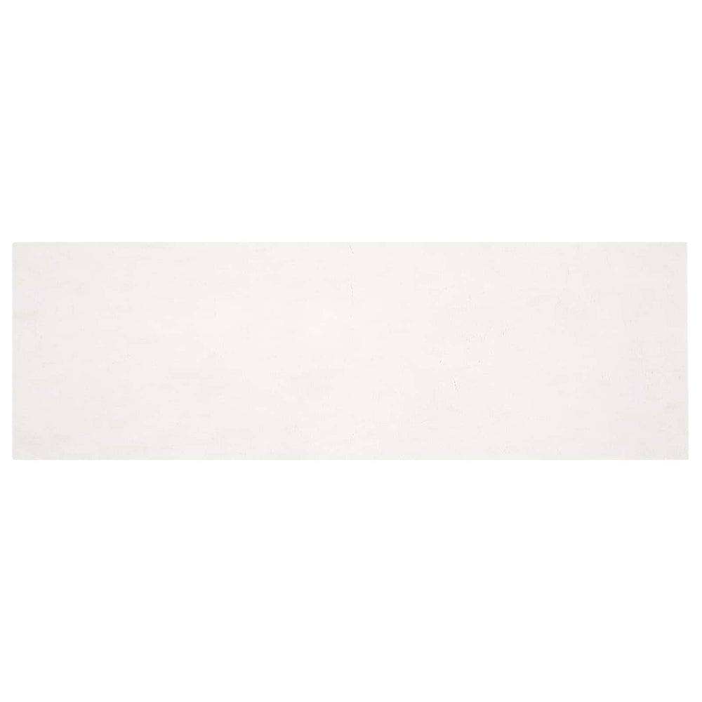 Vidaxl nep konijnenbont tapijt olite crème 80 x 250 cm polyester