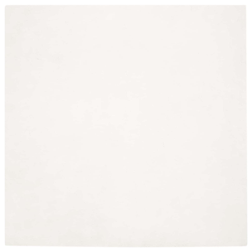 Vidaxl nep konijnenbont tapijt olite crème 160 x 160 cm polyester