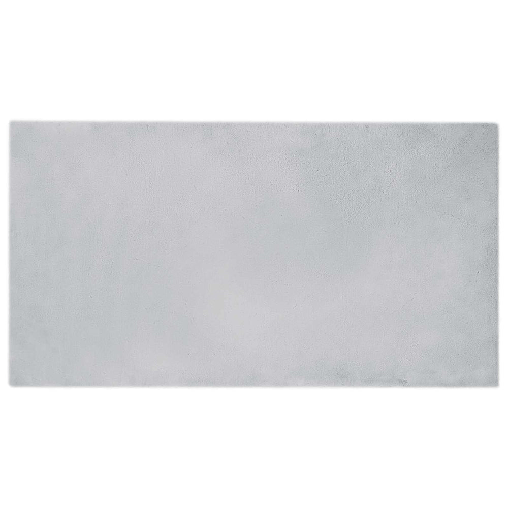 Vidaxl nep konijnenbont tapijt olite grijs 60 x 110 cm polyester