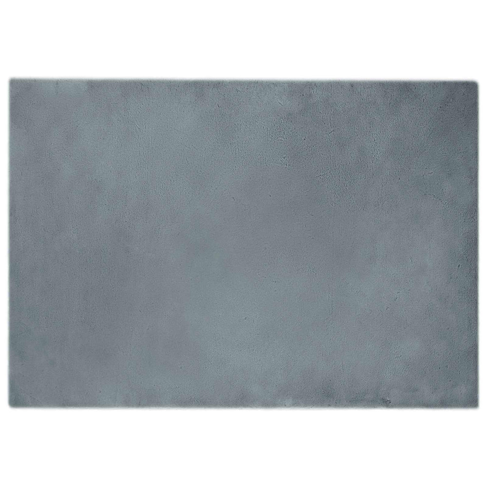 Vidaxl nep konijnenbont tapijt olite antraciet 160 x 230 cm polyester