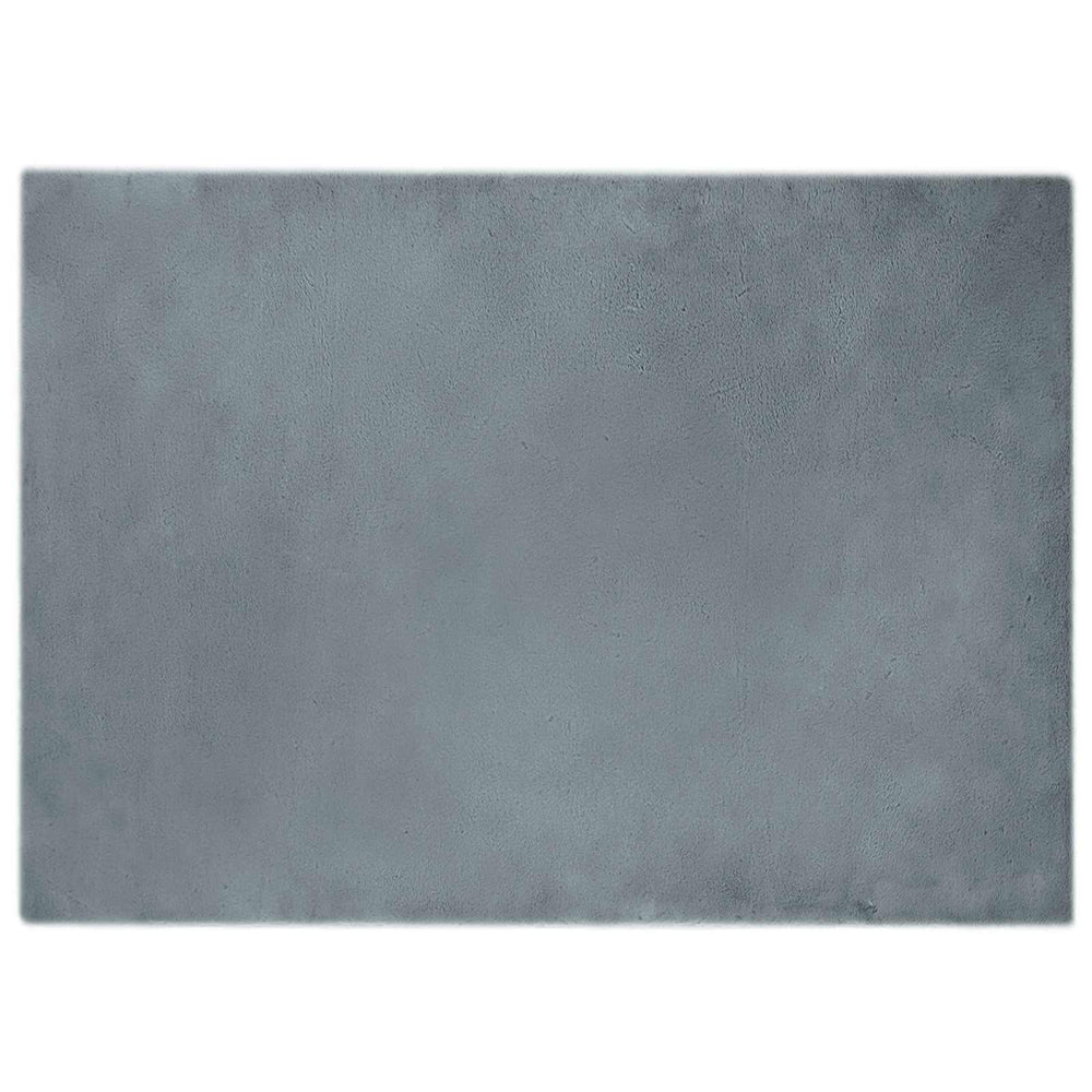 Vidaxl nep konijnenbont tapijt olite antraciet 240 x 340 cm polyester