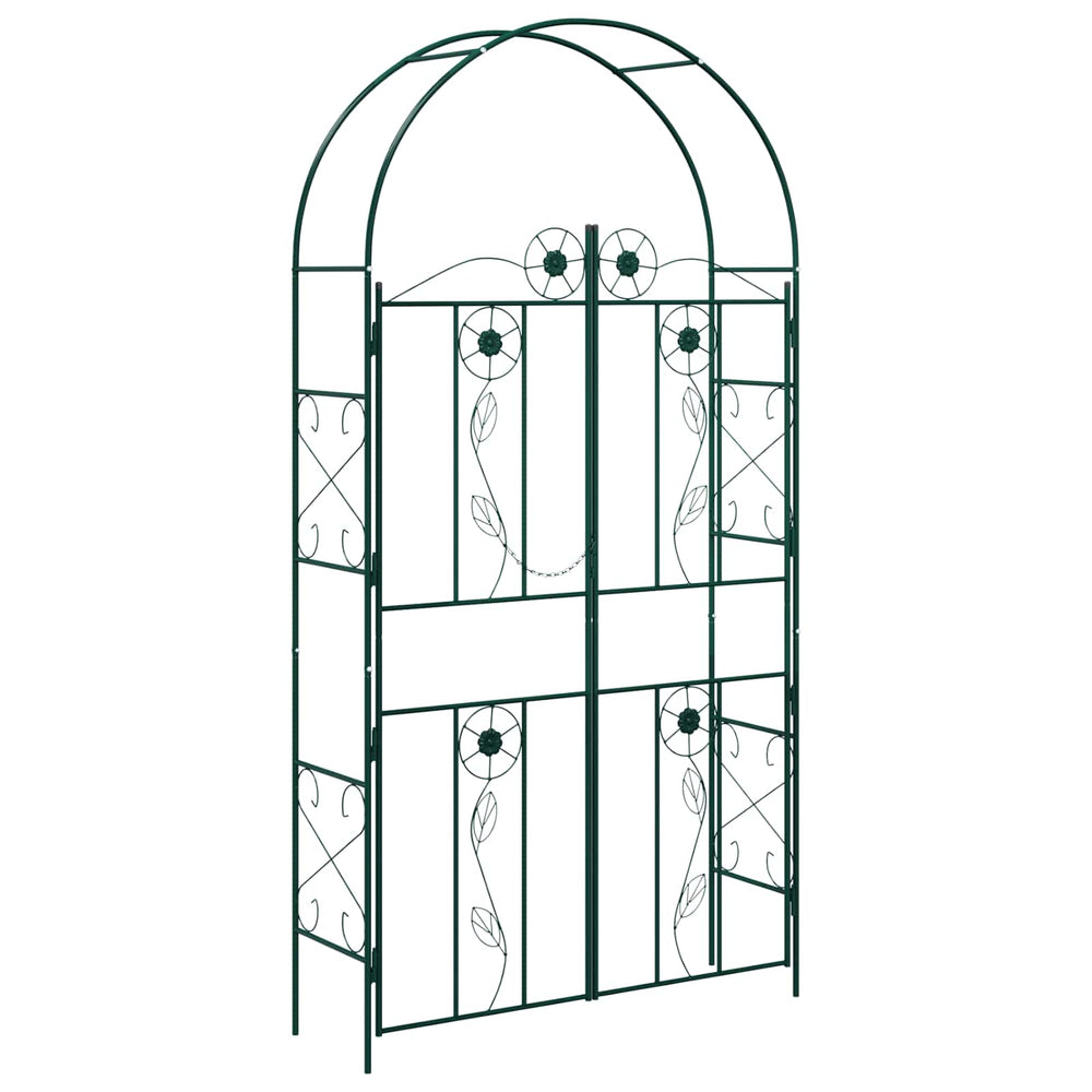 Vidaxl tuin boog effen groen 115 x 37 x 226 cm
