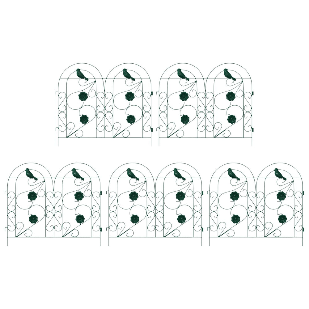 Vidaxl tuinhek latwerk groen 308,5 x 54,5 x 0,3 cm