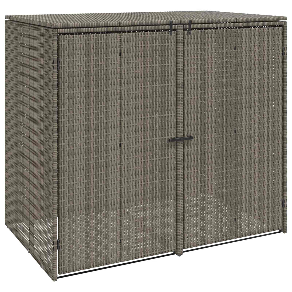 Vidaxl afvalbak box 2 pcs grijs 65 x 80 x 115 cm polyetheen