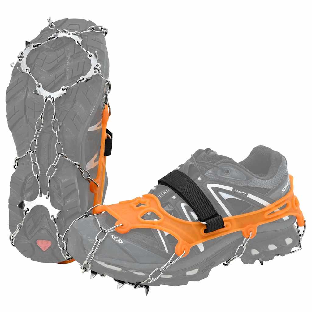 Vidaxl ijs-klemmen voor schoenen oranje l