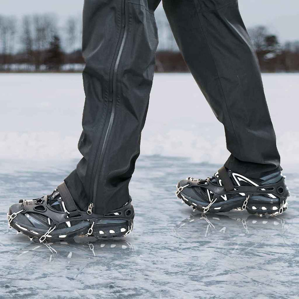 Vidaxl ijs-klemmen voor schoenen zwart l