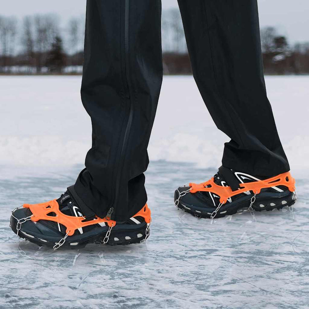 Vidaxl ijs-klemmen voor schoenen oranje xl