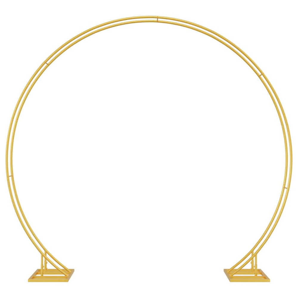 Vidaxl trouwrand goud 220 x 45 x 200 cm staal