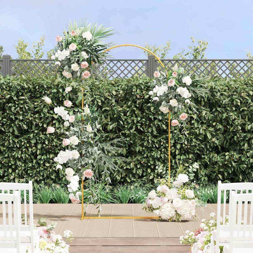 Vidaxl trouwrand goud 100 x 39 x 200 cm staal
