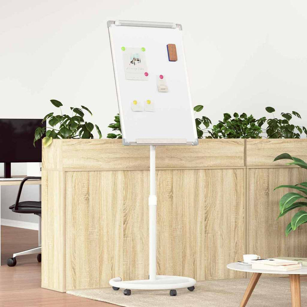 Vidaxl magnetisch whiteboard grijs en wit 62 x 62,5 x 197 cm eps