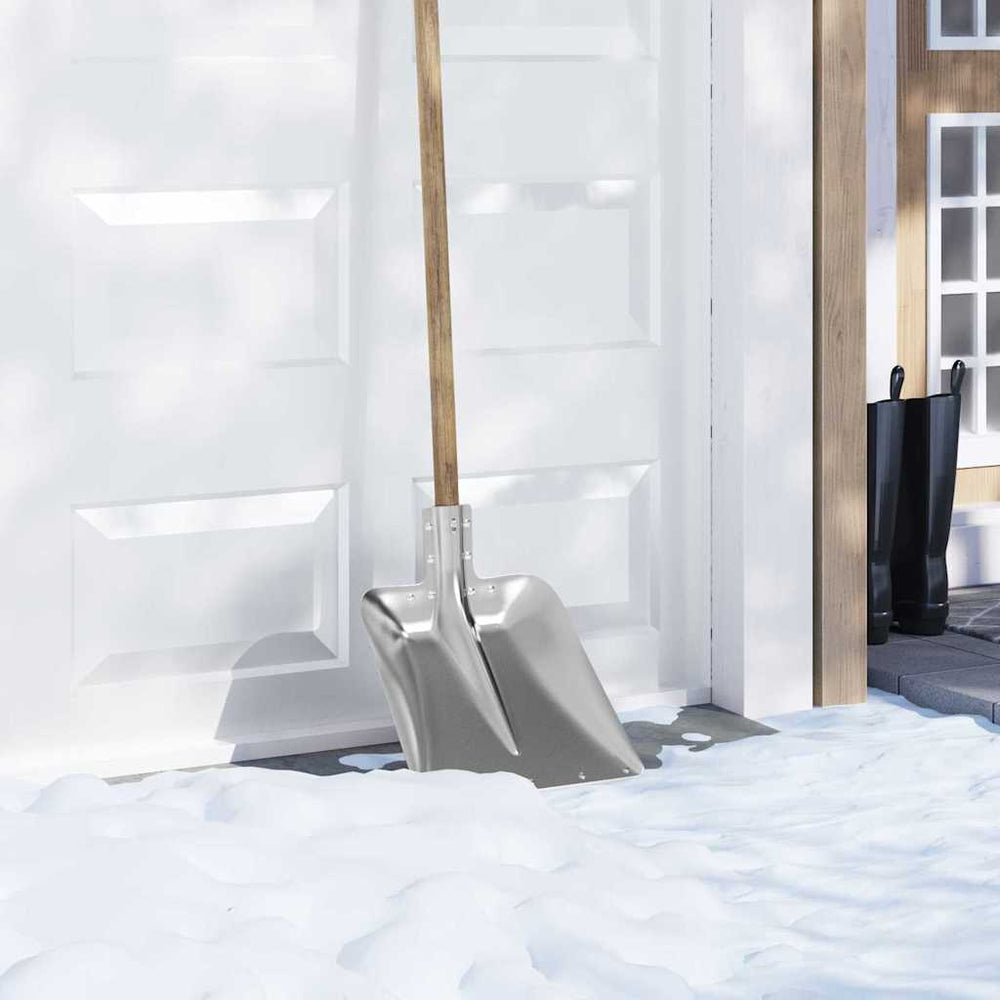Vidaxl schep hoofd 4 pcs zilver 45 x 38 cm aluminium