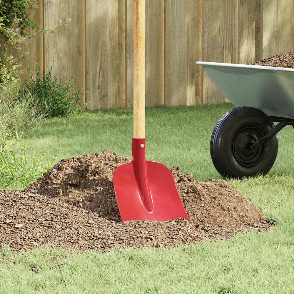 Vidaxl schep hoofd 4 pcs rood 32 x 24,5 cm gepoedercoat staal