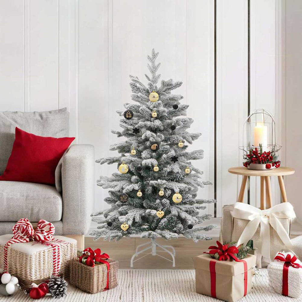 Vidaxl kerstbal set 40 pcs zwart en goud kunststof