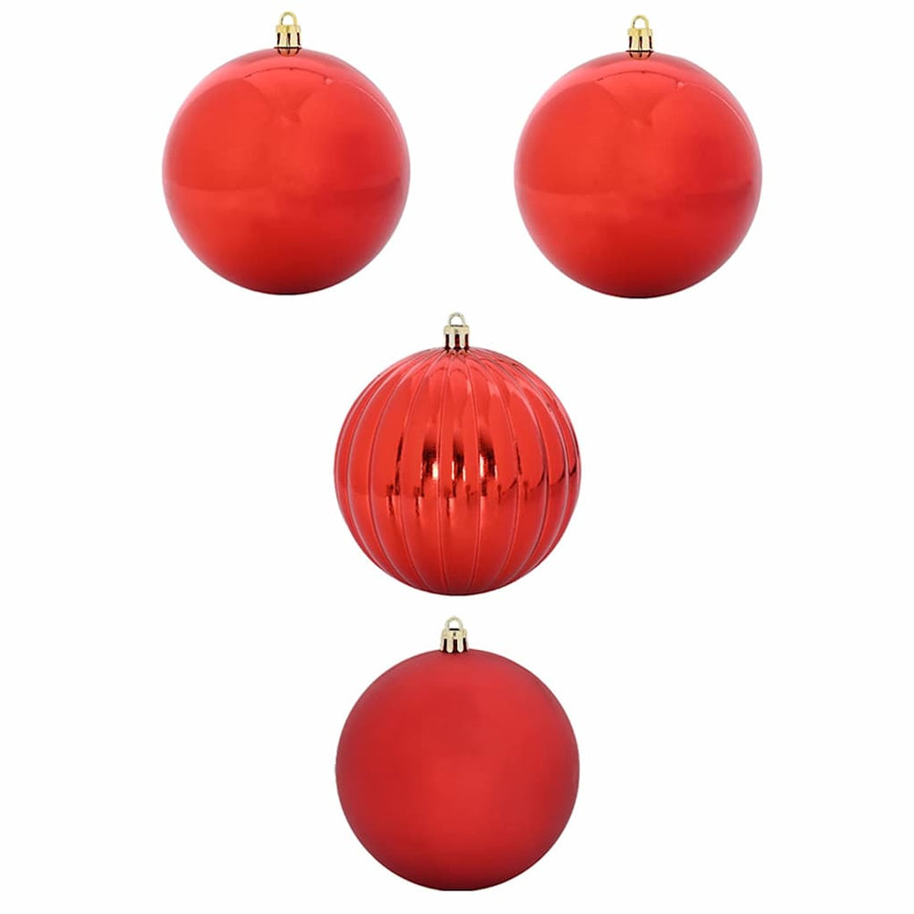 Vidaxl kerstbal set xxl 4 pcs rood kunststof