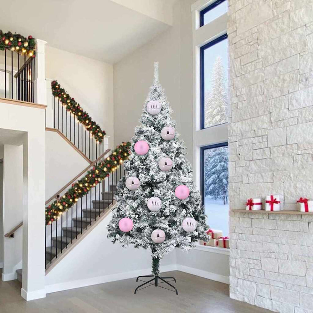 Vidaxl kerstbal set xxl 3 pcs roze kunststof