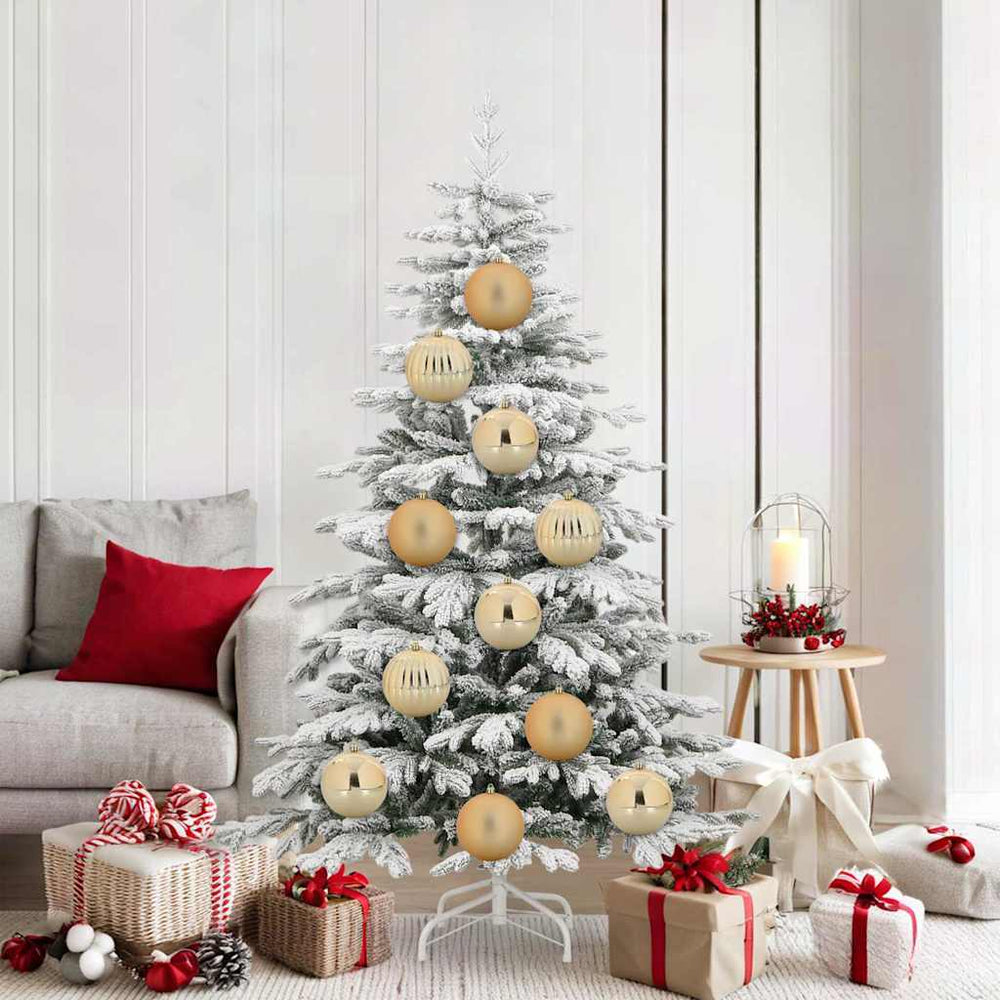Vidaxl kerstbal set xl 9 pcs goud kunststof