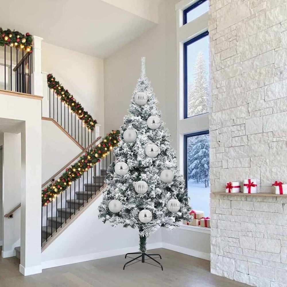 Vidaxl kerstbal set xxl 3 pcs zilver kunststof