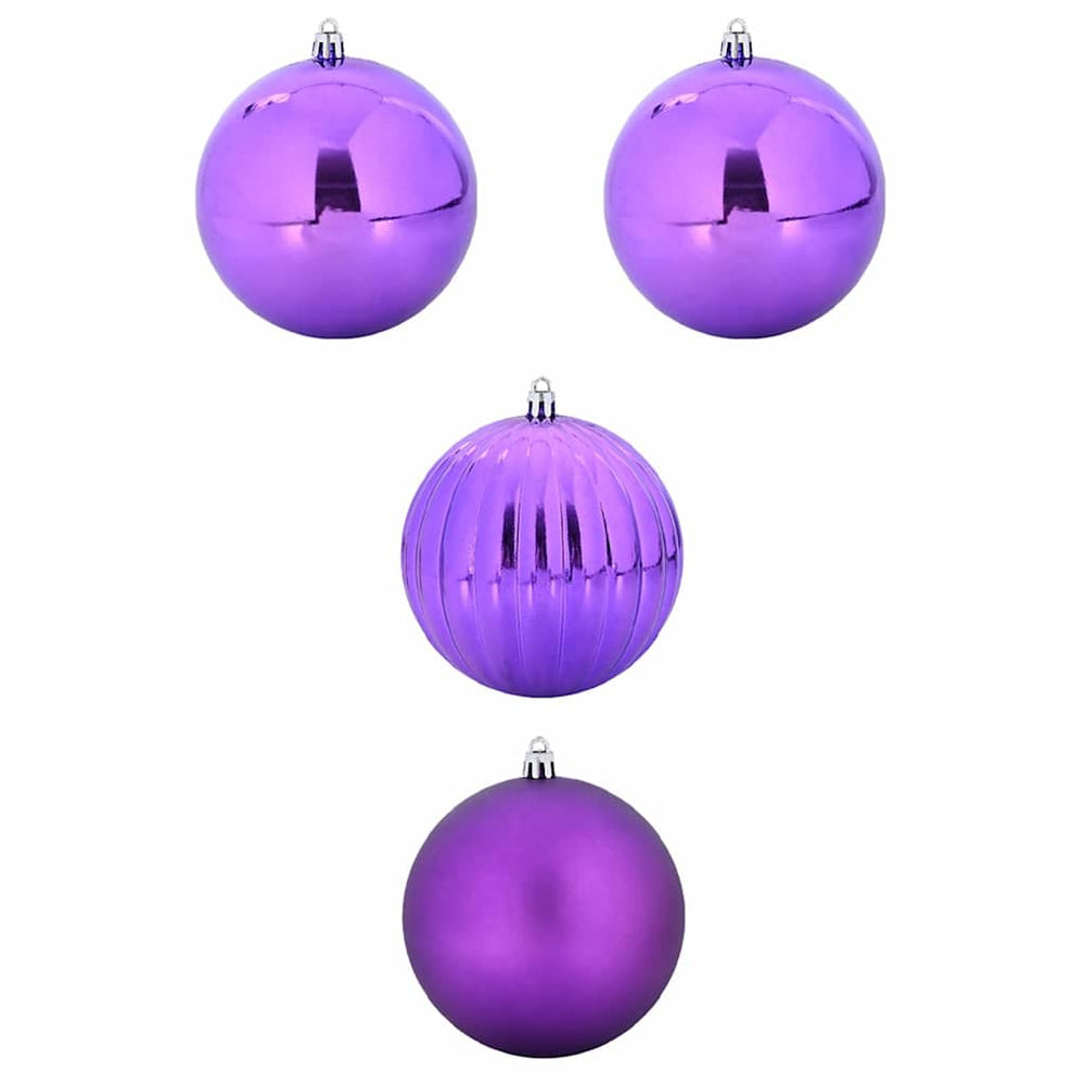 Vidaxl kerstbal set xxl 4 pcs lila kunststof