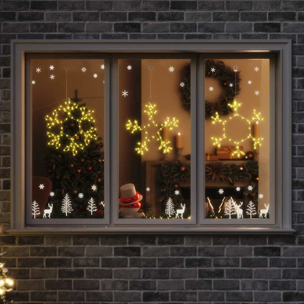 Vidaxl kerstsneeuwvlok met 252 led warmwit 44,5 x 38 cm pvc