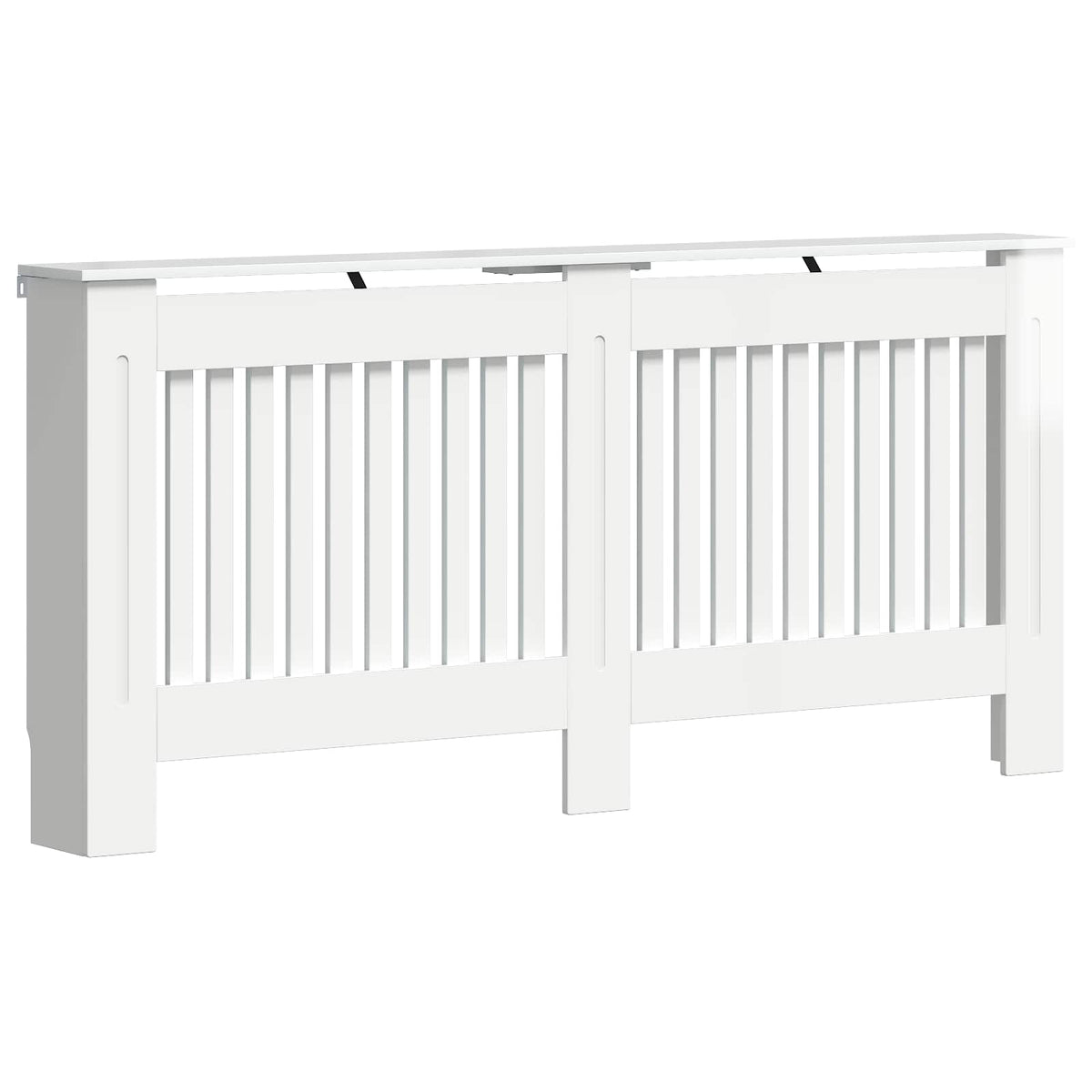 Vidaxl radiatorafdekking hoogglans wit 172 x 19 x 81,5 cm bewerkt hout