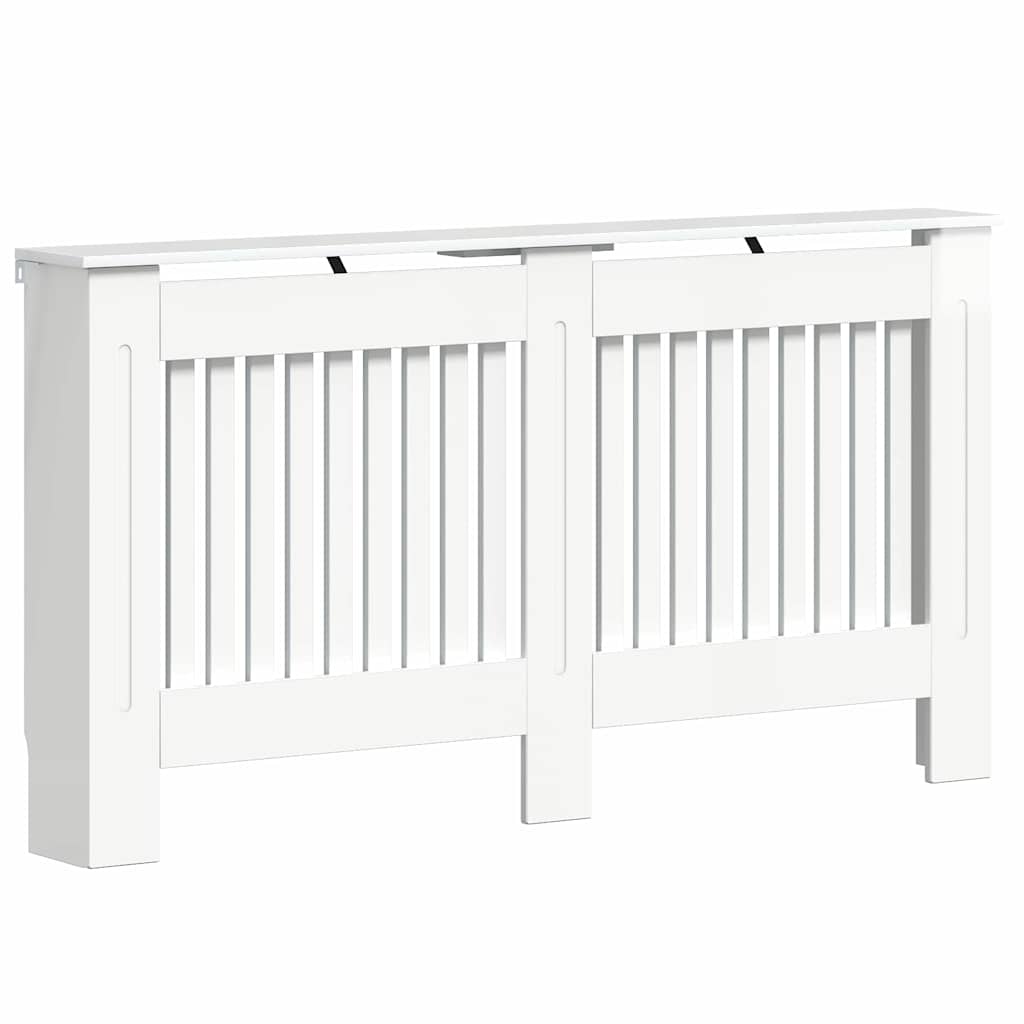 Vidaxl radiatorafdekking hoogglans wit 152 x 19 x 81,5 cm bewerkt hout