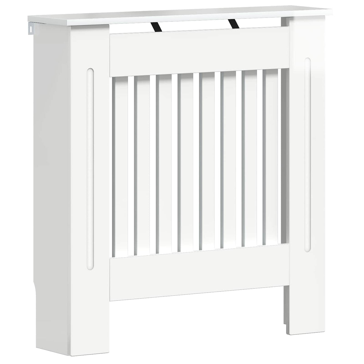 Vidaxl radiatorafdekking hoogglans wit 112 x 19 x 81,5 cm bewerkt hout