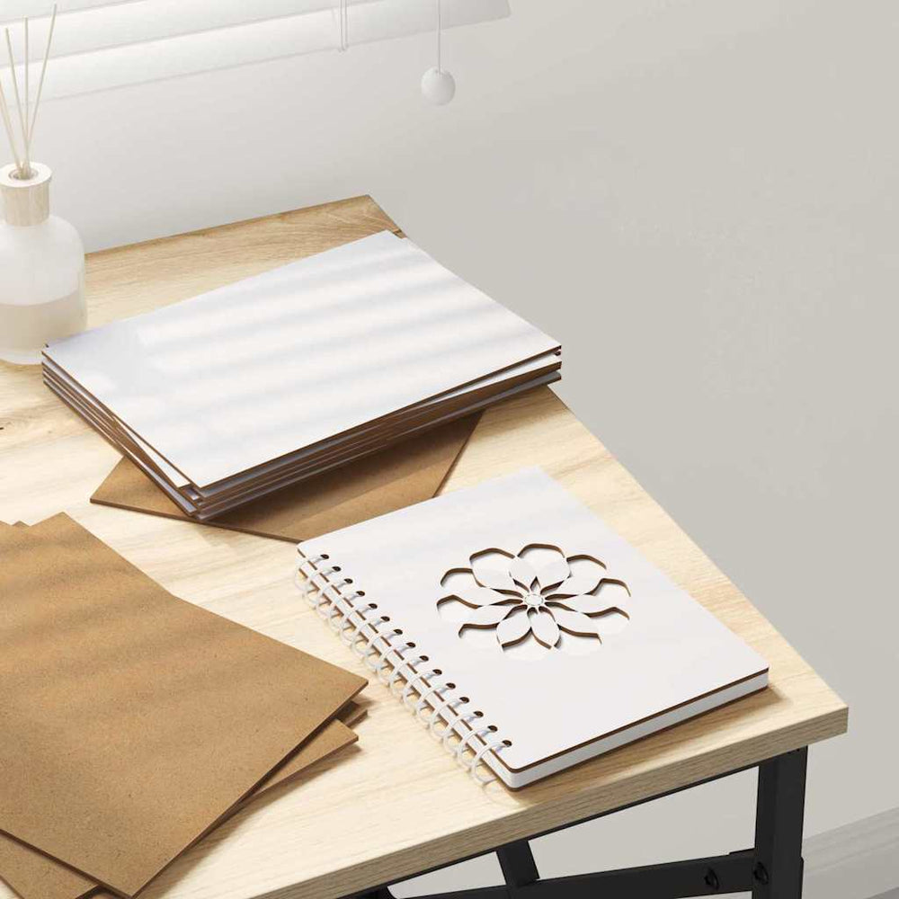 Vidaxl decorpanelen 12 pcs wit 15 x 21 x 0.27 cm bewerkt hout
