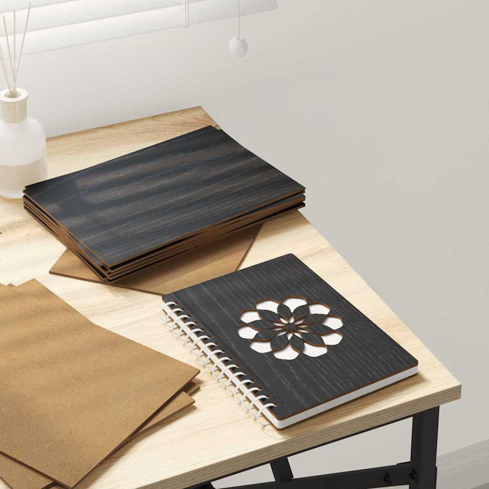 Vidaxl decorpanelen 50 pcs zwart eiken 15 x 21 x 0.27 cm bewerkt hout