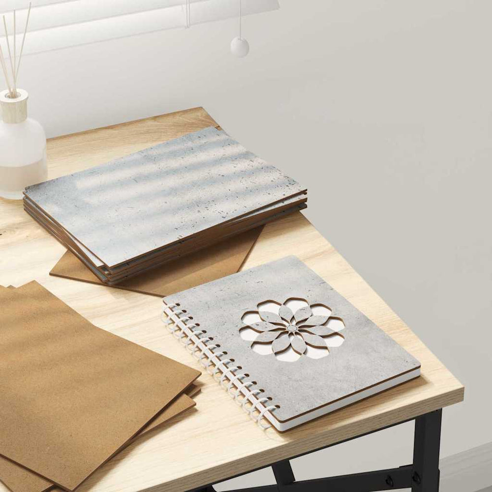 Vidaxl decorpanelen 12 pcs beton grijs 15 x 21 x 0.27 cm bewerkt hout