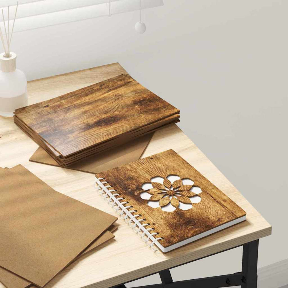 Vidaxl decorpanelen 50 pcs gerookt eiken 15 x 21 x 0.27 cm