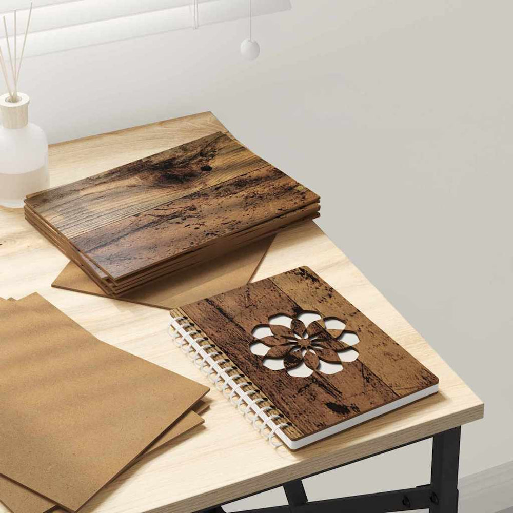 Vidaxl decorpanelen 50 pcs oudhout 15 x 21 x 0.27 cm bewerkt hout
