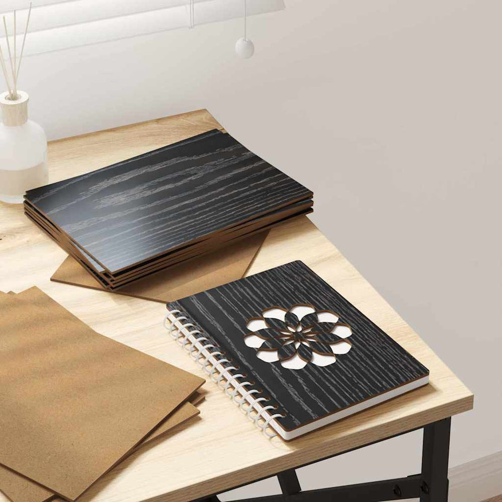 Vidaxl decorpanelen 12 pcs zwart eiken 21 x 30 x 0,27 cm bewerkt hout