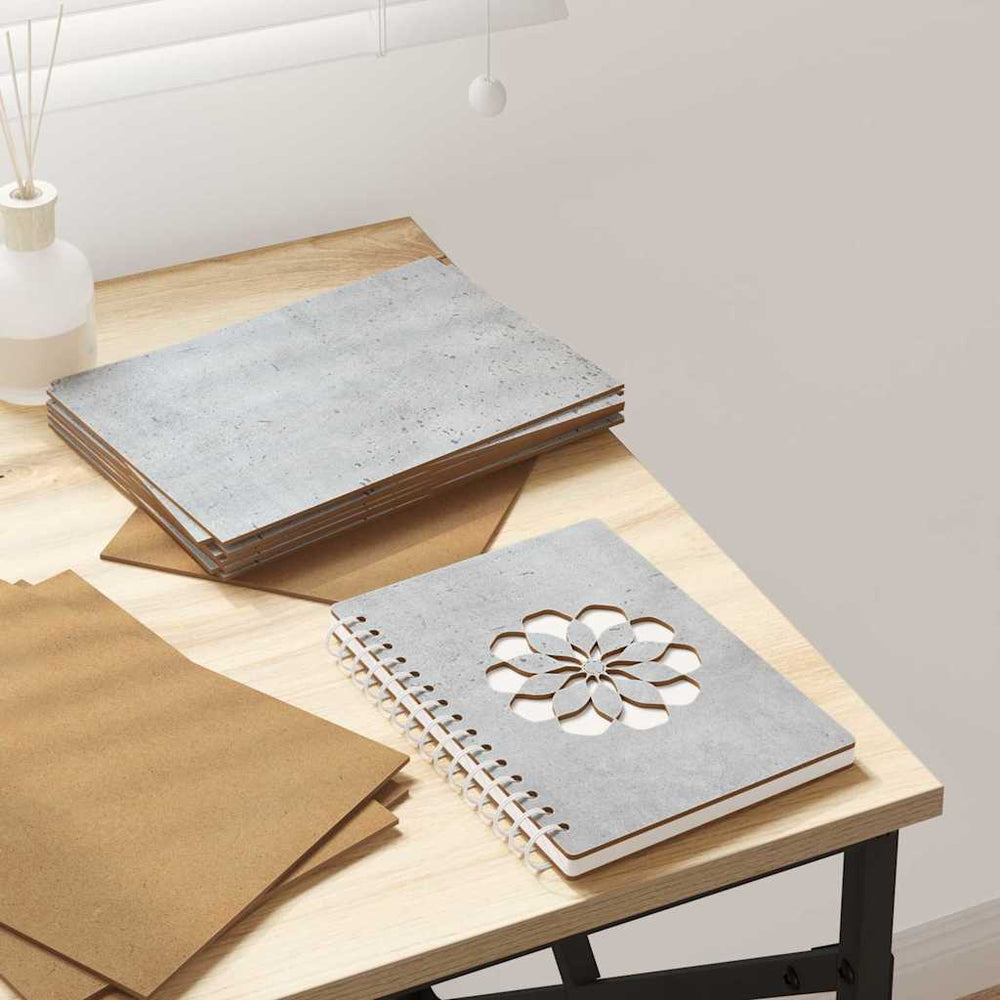 Vidaxl decorpanelen 12 pcs beton grijs 21 x 30 x 0,27 cm bewerkt hout
