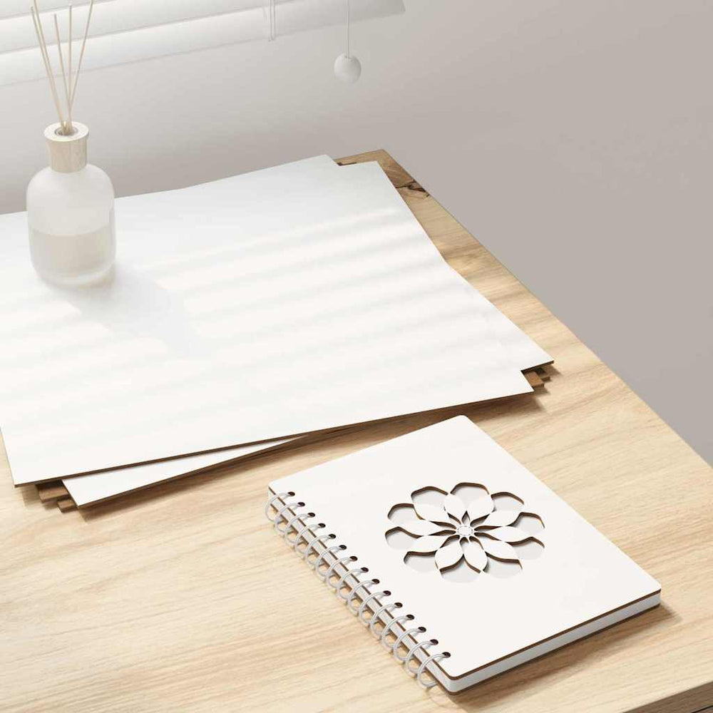 Vidaxl decorpanelen 50 pcs wit 30 x 30 x 0,27 cm bewerkt hout