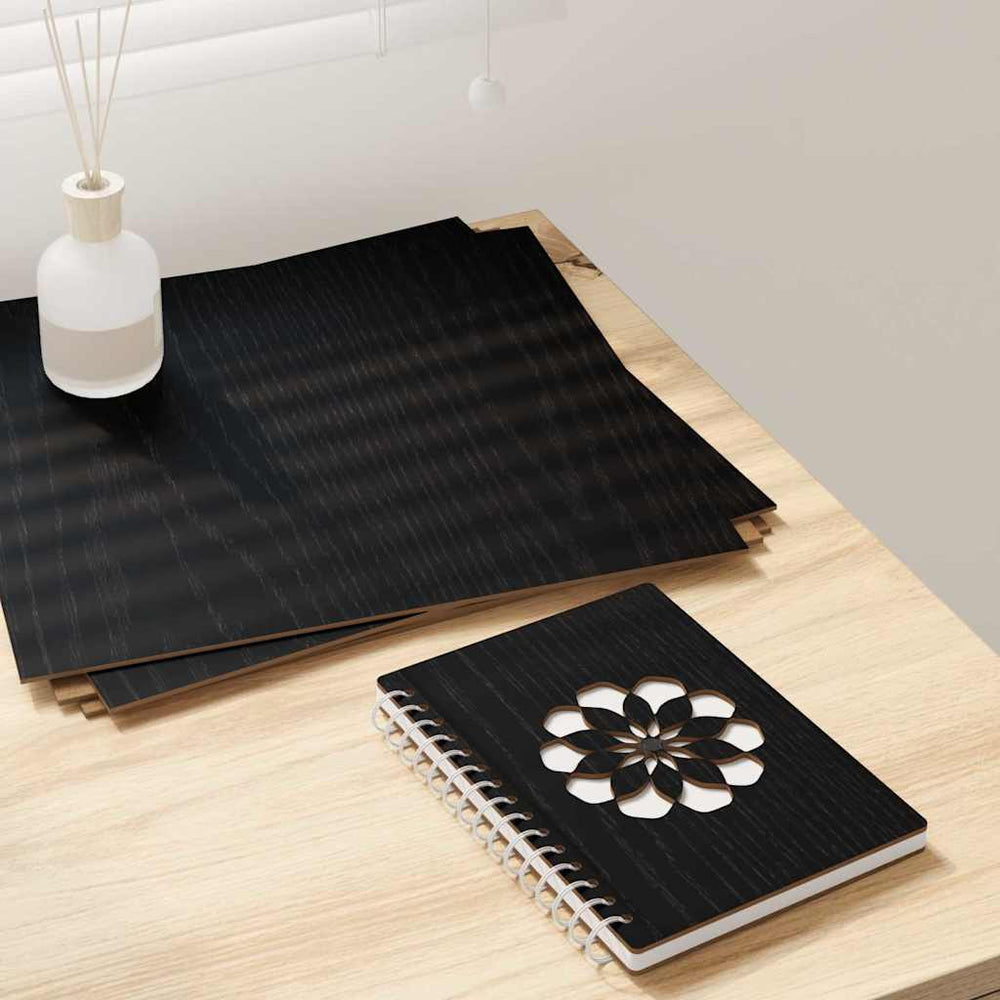 Vidaxl decorpanelen 50 pcs zwart eiken 30 x 30 x 0,27 cm bewerkt hout