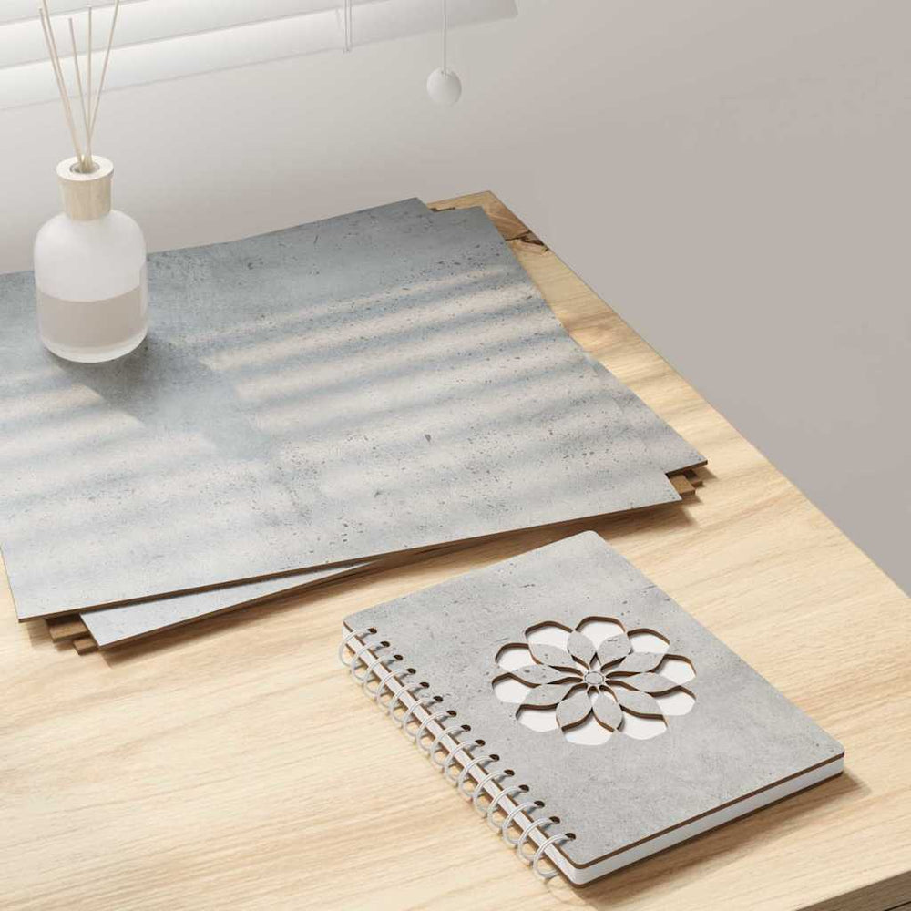 Vidaxl decorpanelen 12 pcs beton grijs 30 x 30 x 0,27 cm bewerkt hout