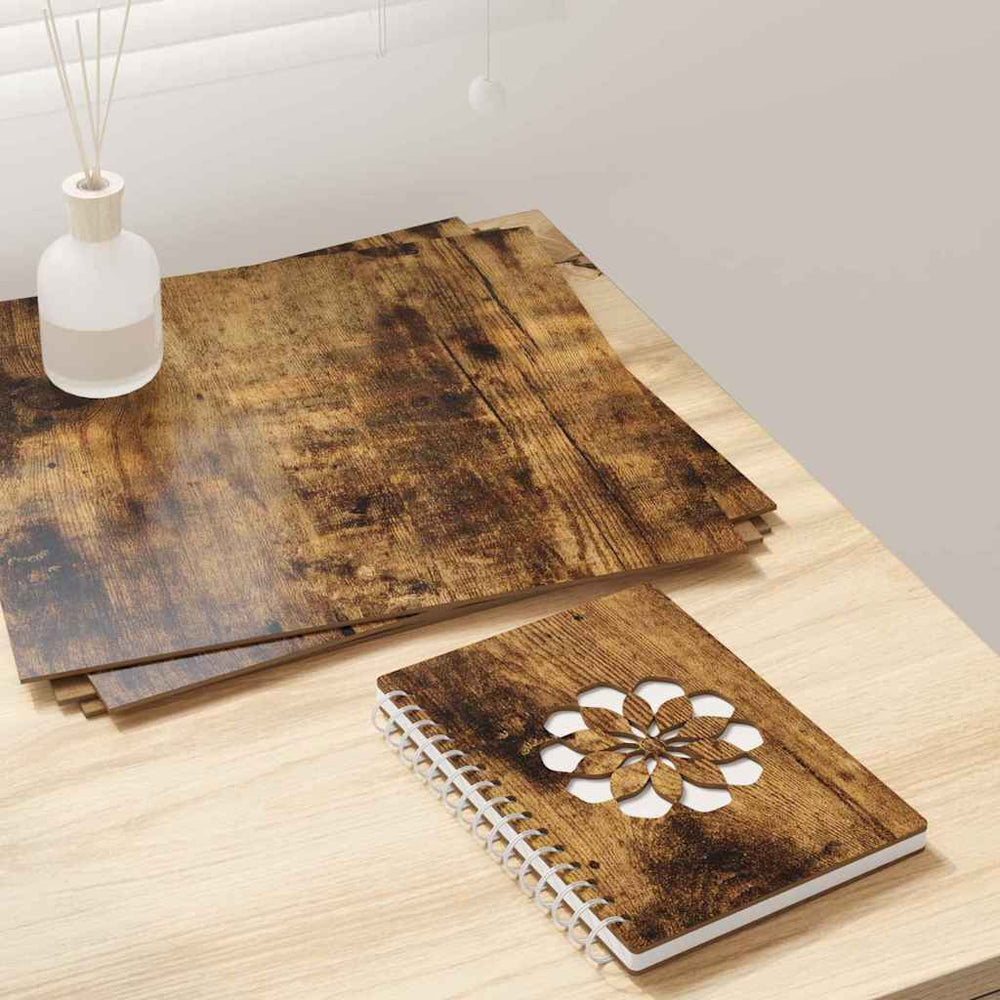 Vidaxl decorpanelen 50 pcs gerookt eiken 30 x 30 x 0,27 cm