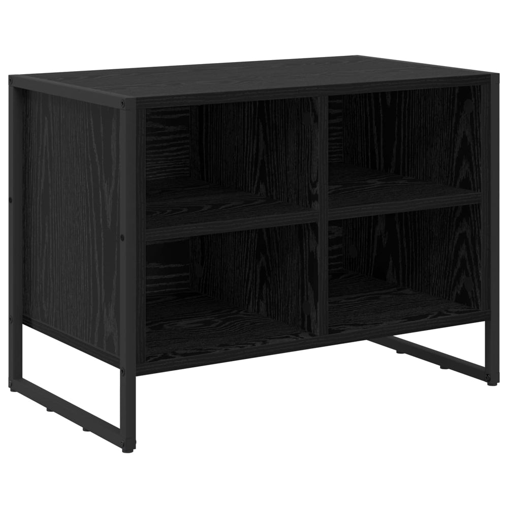Vidaxl schoenenkast zwart eiken 60 x 35 x 44 cm bewerkt hout