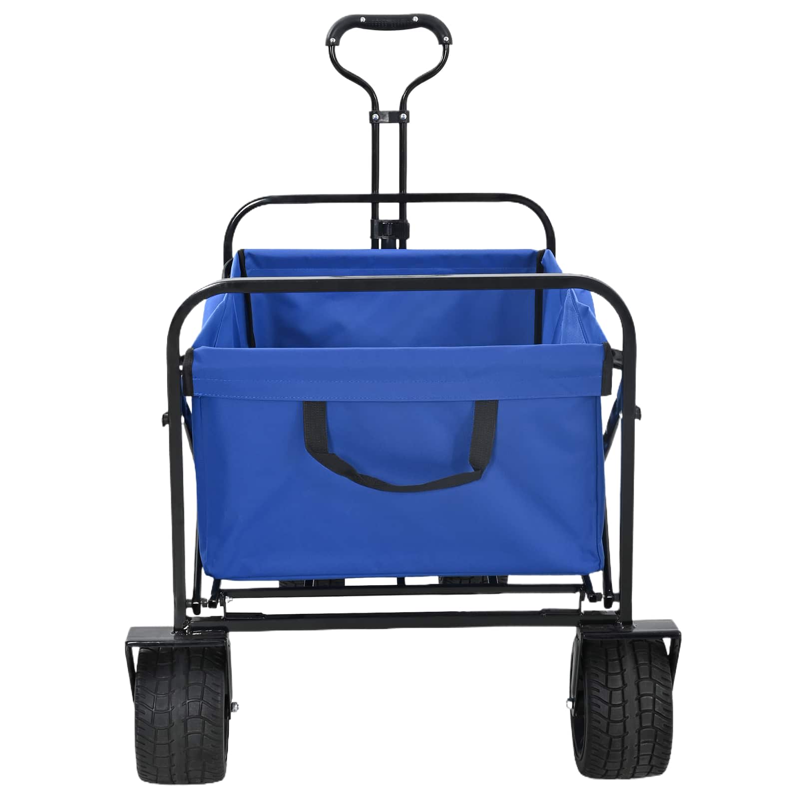 Vidaxl opvouwbare boodschappentrolley 89 x 63 x 96 cm blauw 200 kg