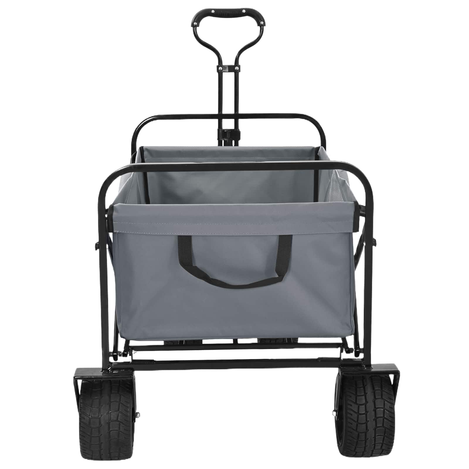 Vidaxl opvouwbare boodschappentrolley 89 x 63 x 96 cm grijs 200 kg