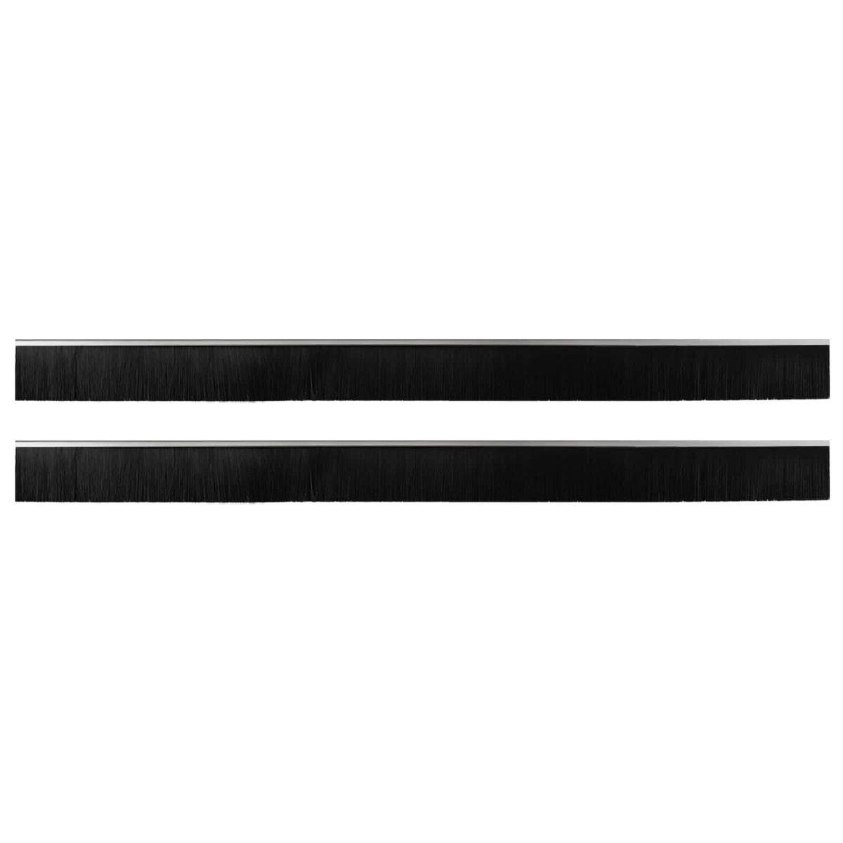 Vidaxl zelfklevende deurborstels 2 st zilver 100 cm aluminium legering
