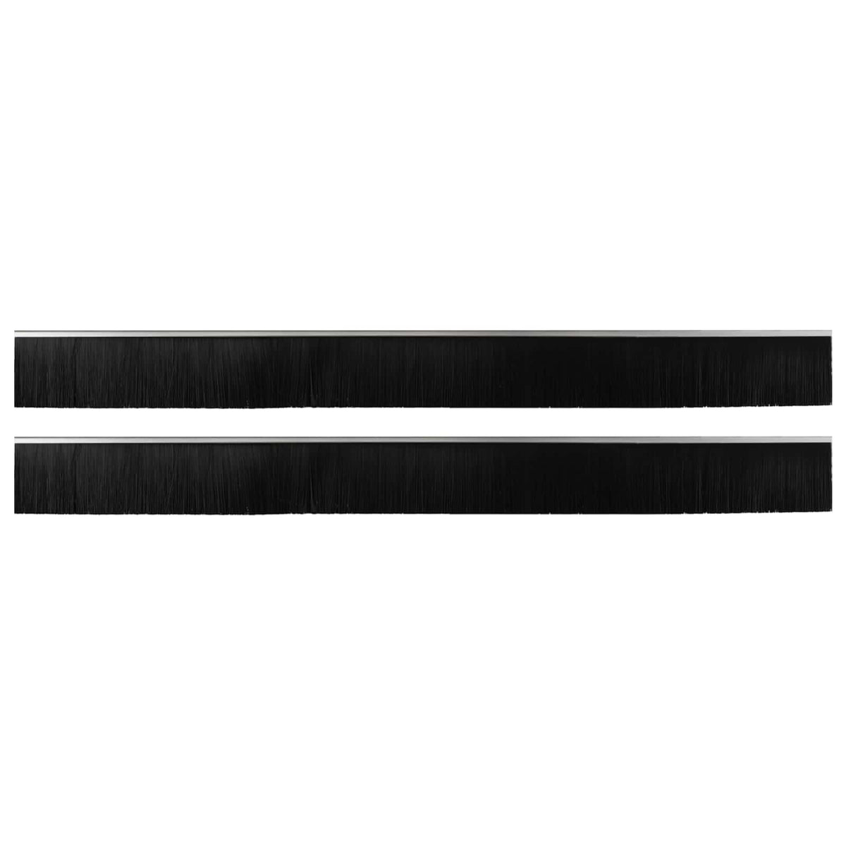 Vidaxl zelfklevende deurborstels 2 st zilver 100 cm aluminium legering