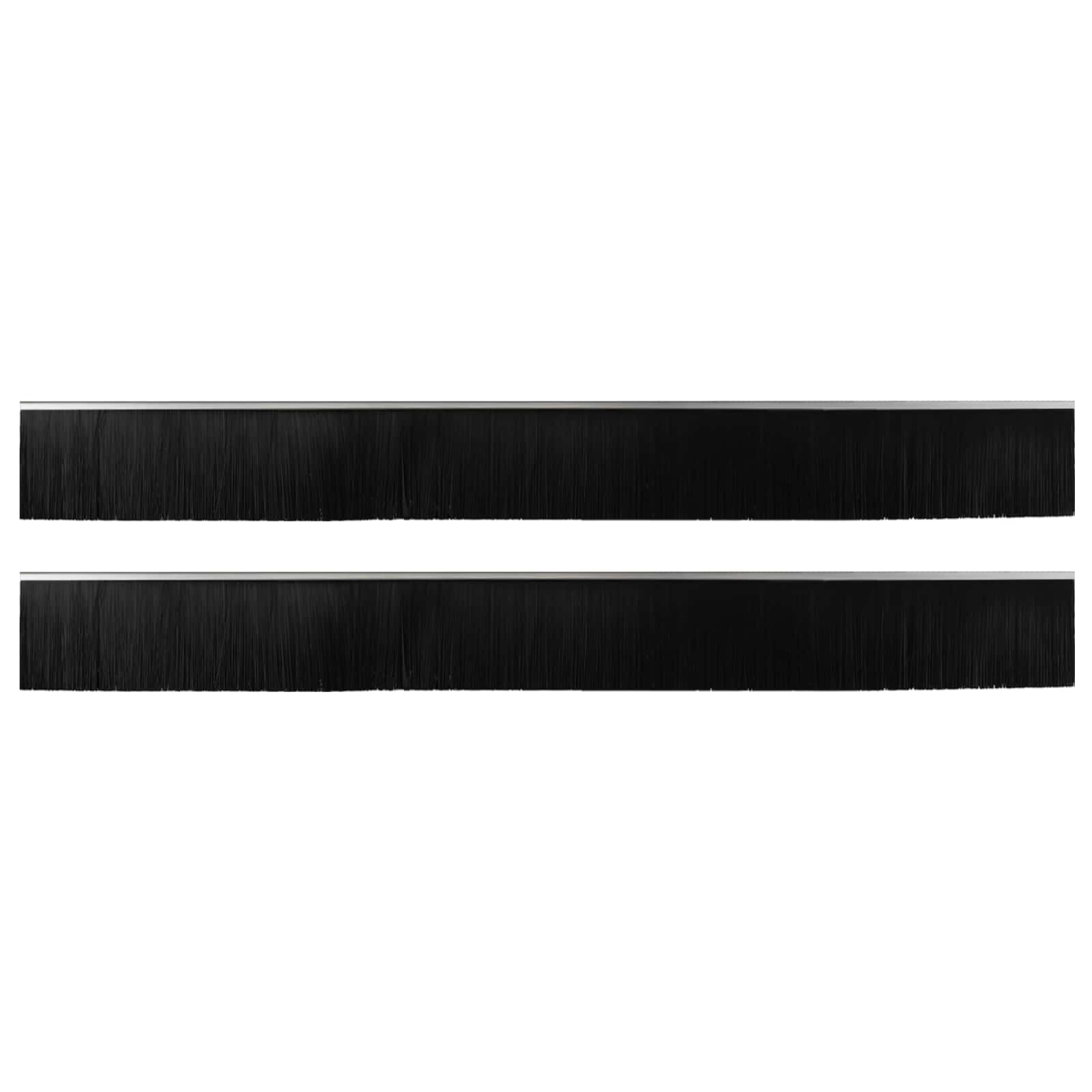 Vidaxl zelfklevende deurborstels 2 st zilver 100 cm aluminium legering