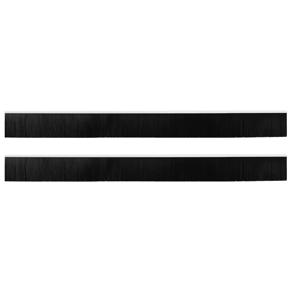 Vidaxl zelfklevende deurborstels 2 st wit 100 cm aluminium legering